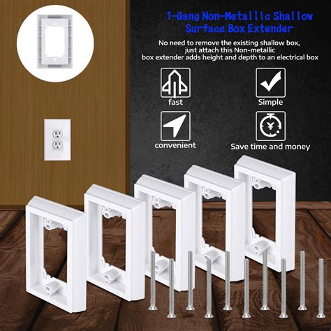 non metallic box extender|metal outlet box extender.